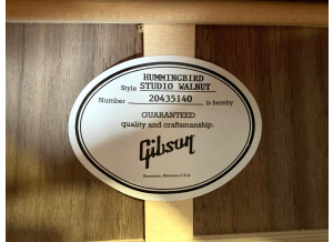 Gibson Modern Hummingbird Studio Walnut (41823)