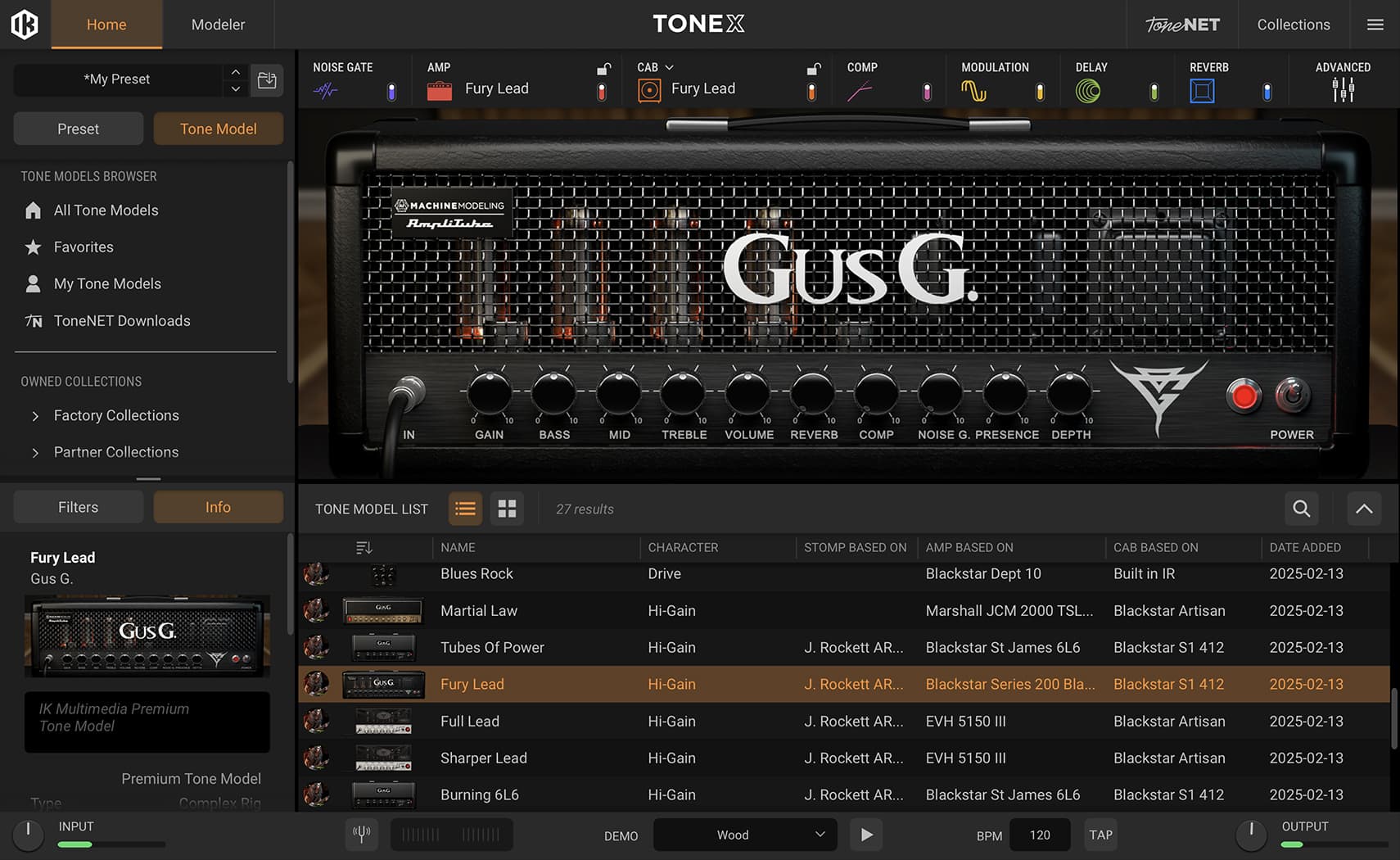 tonex 1.9.0 GusG Asylum amp Blackstar Blackfire