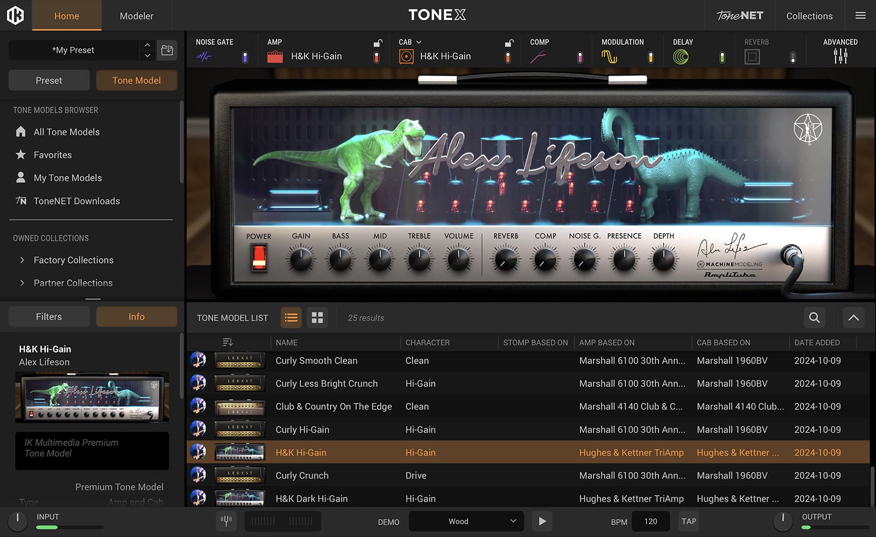 tonex 1.9.0 lifeson legacy amp Hughes Kettner