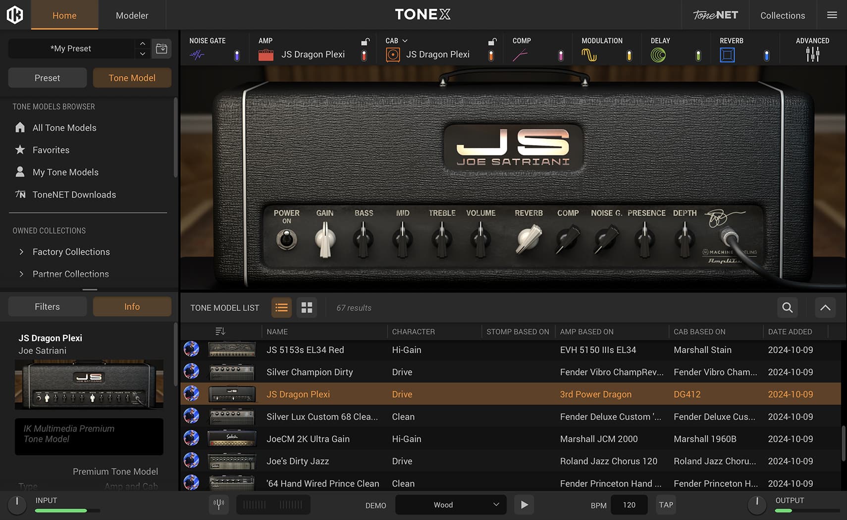 tonex 1.9.0 satriani av amp satch dragon
