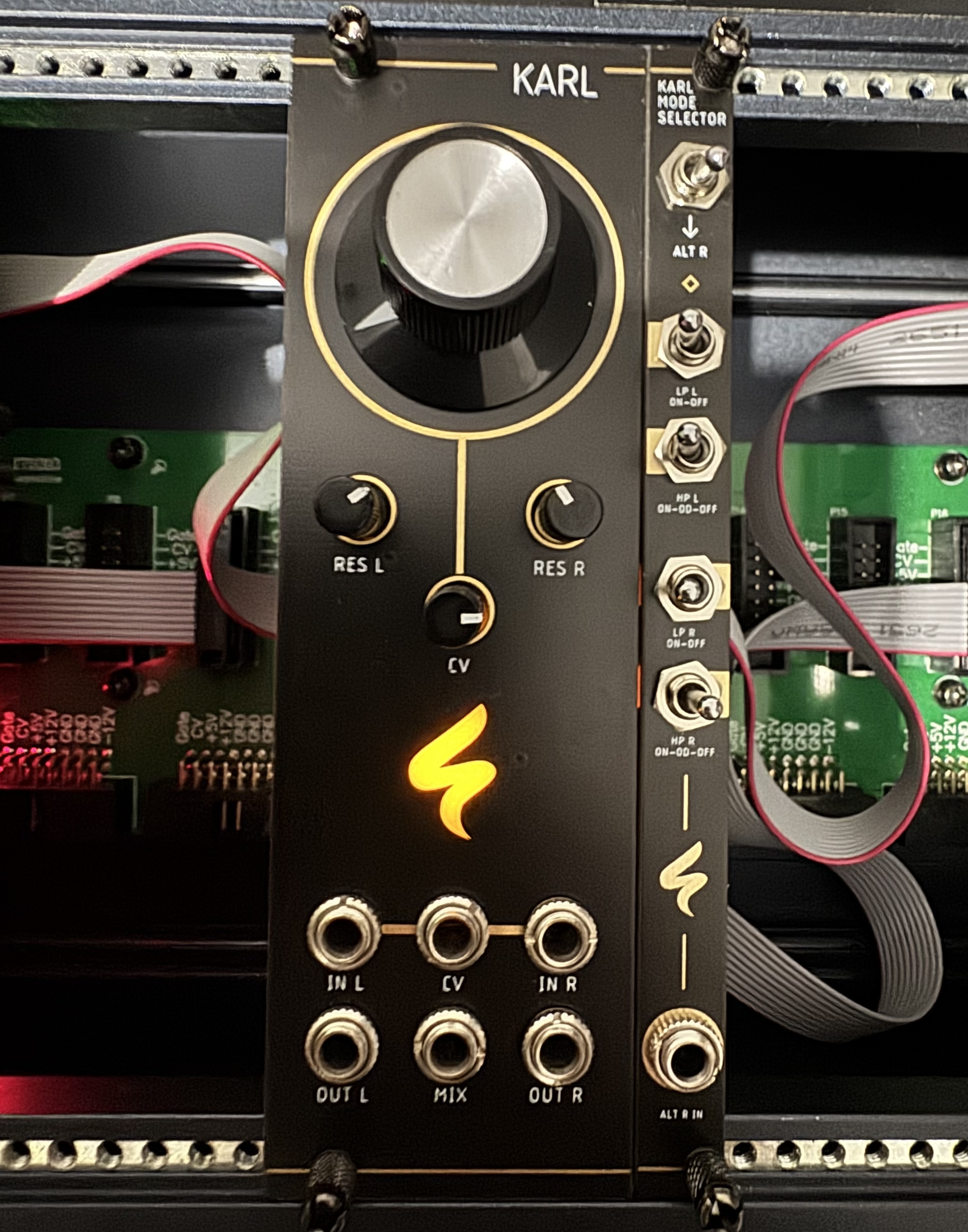 Filtre eurorack dual mono/stéréo MS-10 MS-20 ST Modular Karl + Mode selector neuf