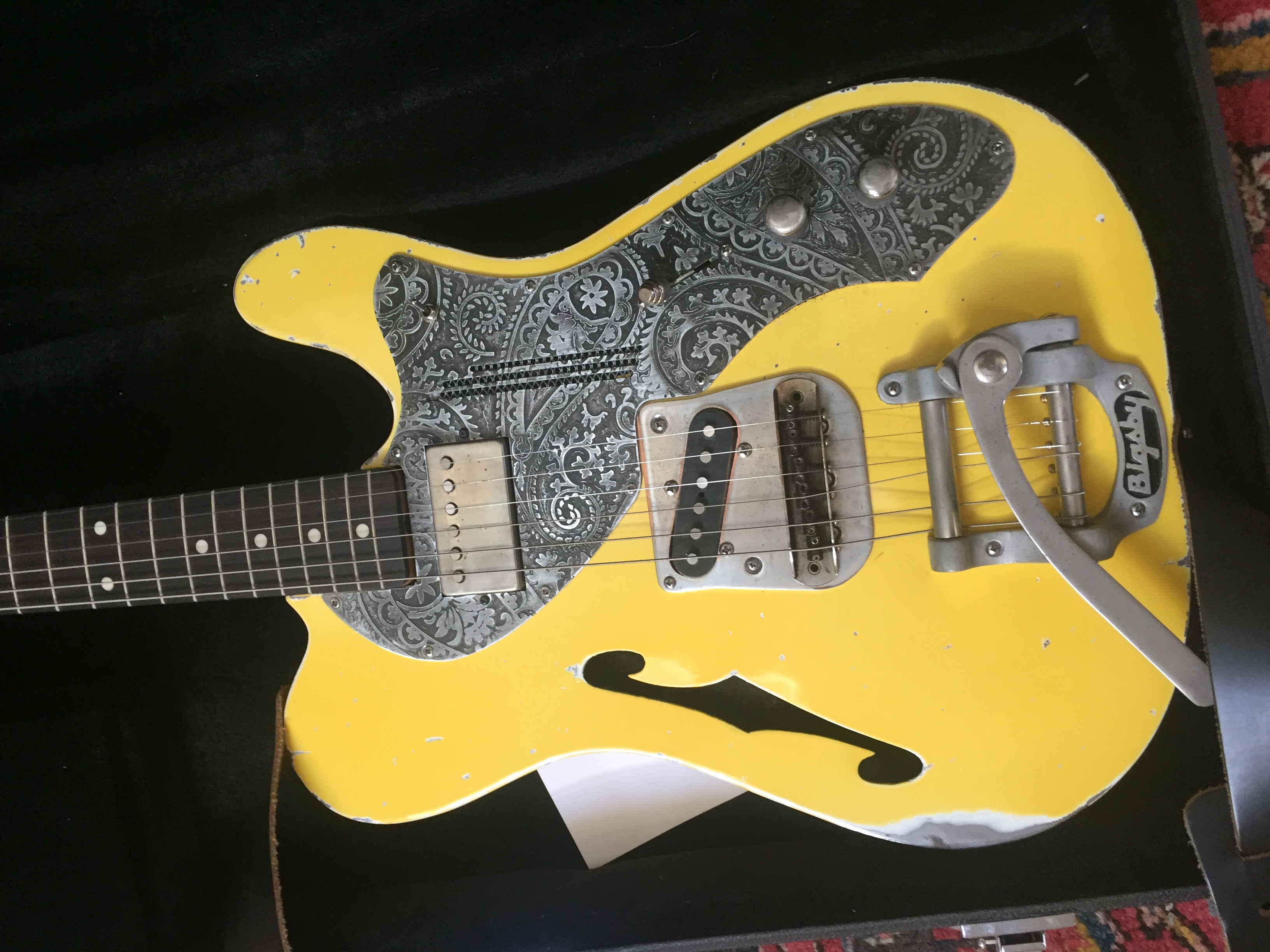 Télécaster Loïc Le Pape avec Bigsby origine