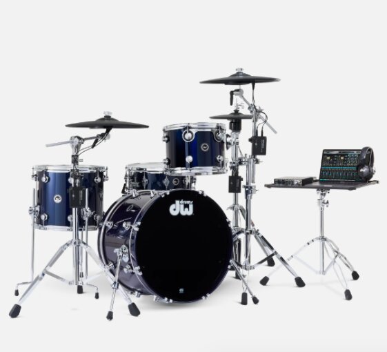 DW & Roland kit bleu nuit DW & Roland kit bleu nuit