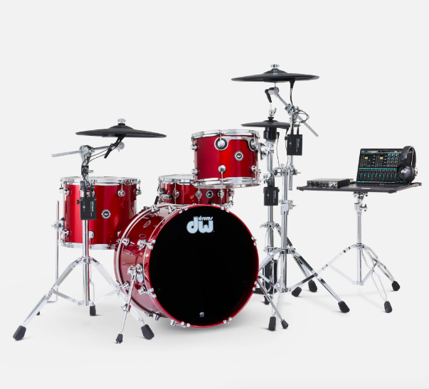 DW &amp; Roland kit cerise