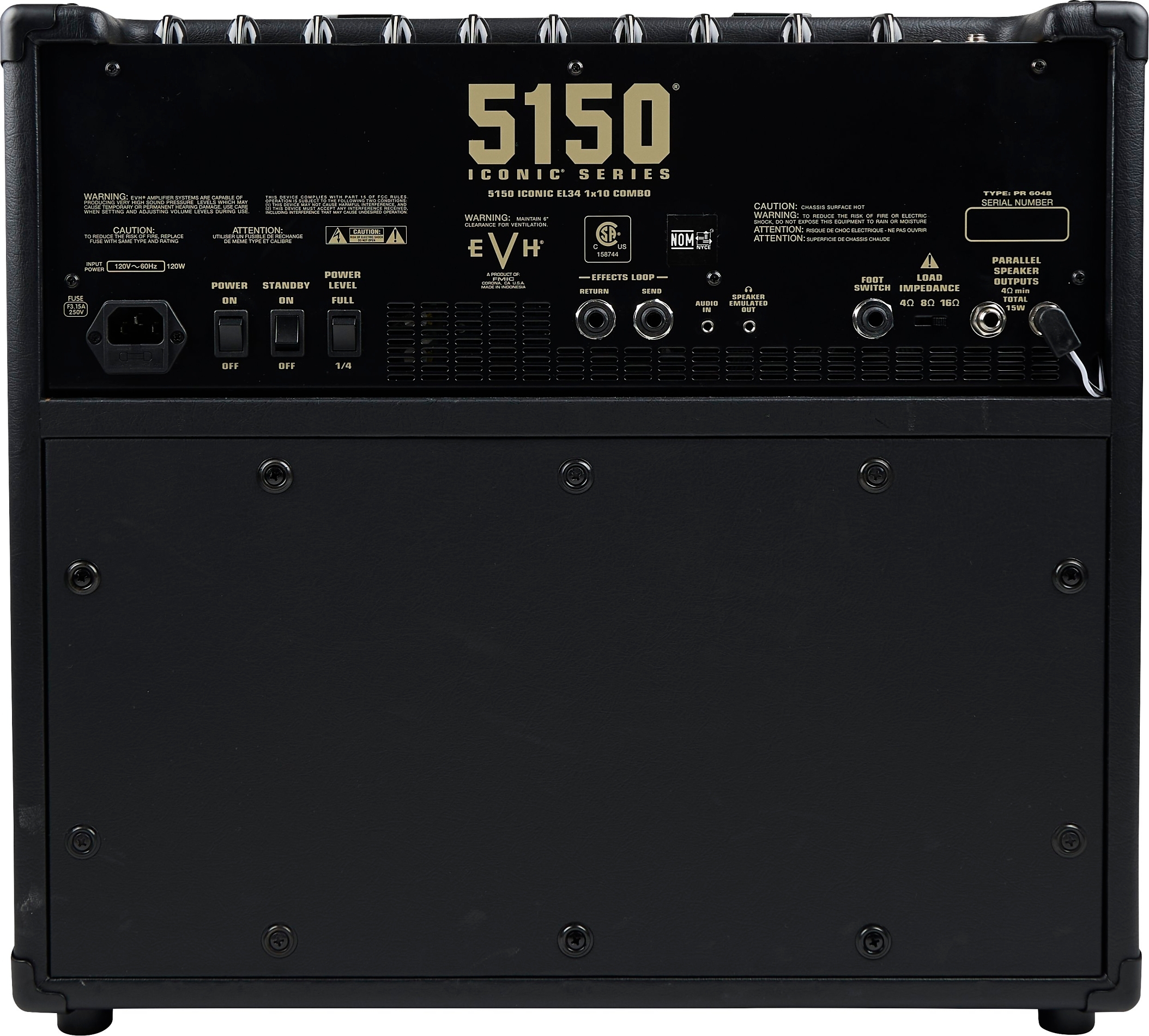 5150 Iconic 15W EL34 1x10BACK