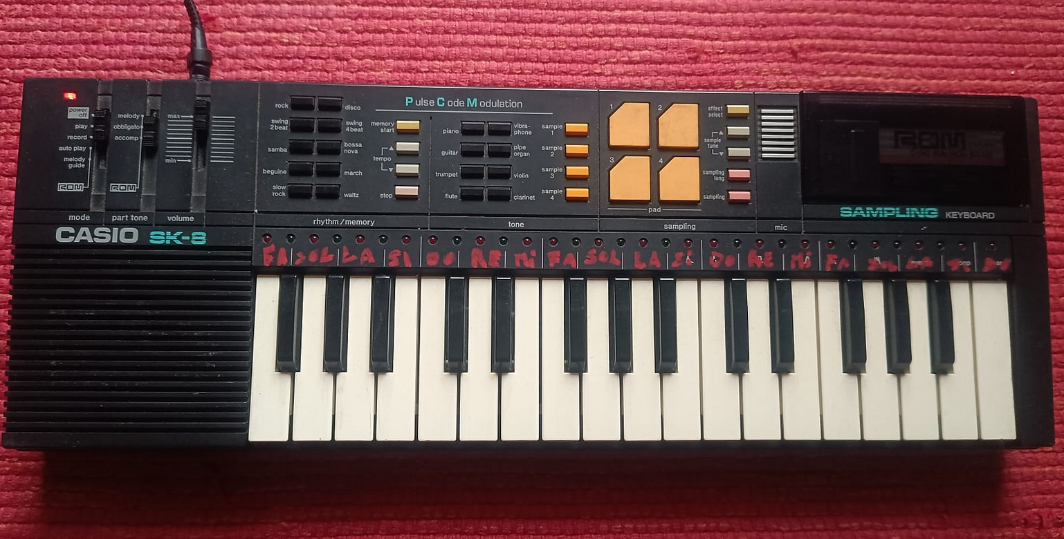 Casio SK-8 32-Key Sampling Keyboard 1980s - Black