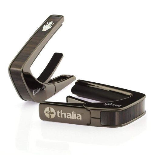 Gibson by Thalia Black Chrome Capo ~ Holy Inlay Gibson by Thalia Black Chrome Capo ~ Holy Inlay
