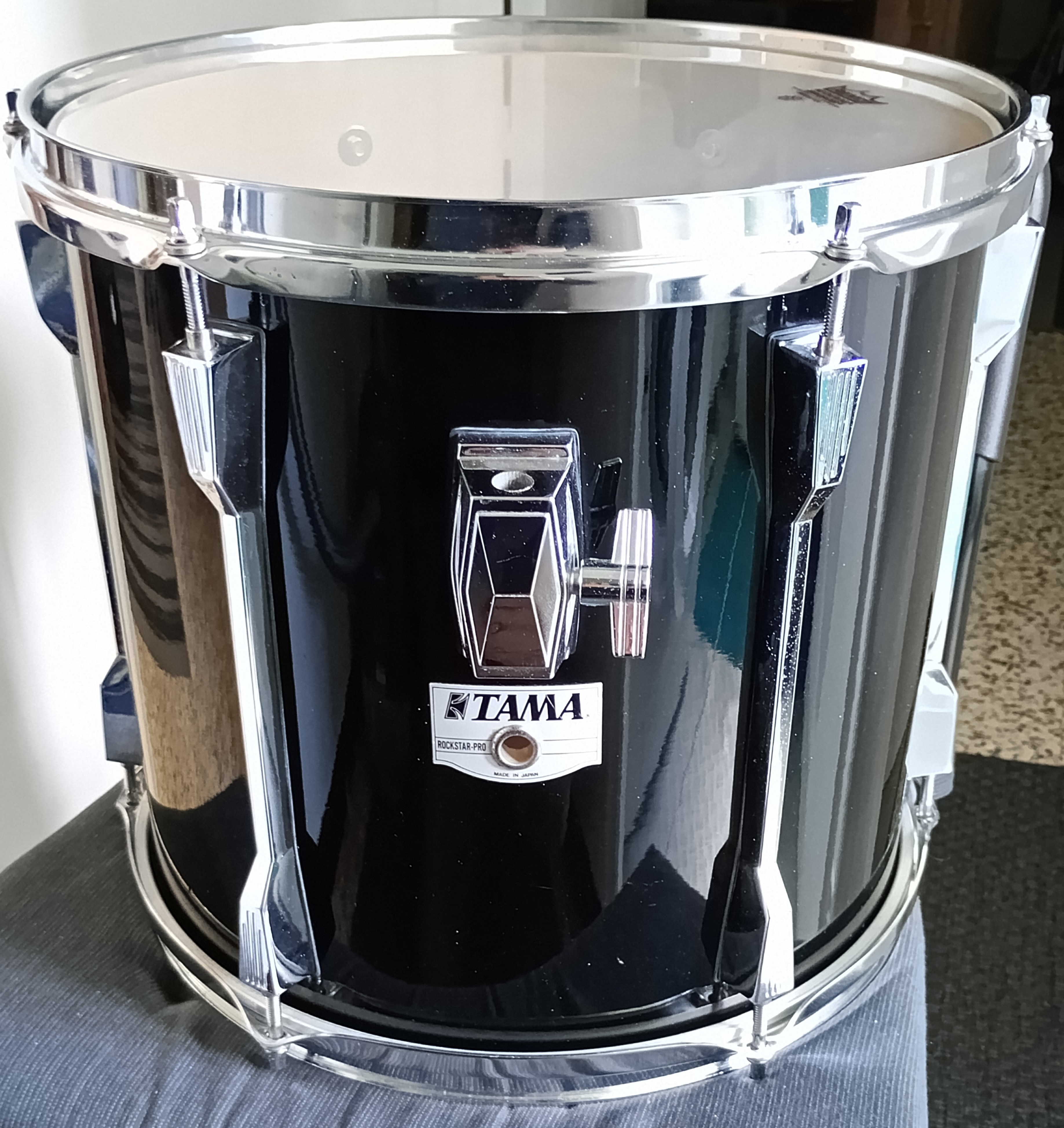 Tom TAMA Rockstar Pro 13x12" Gloss Black 1990s (Japan)