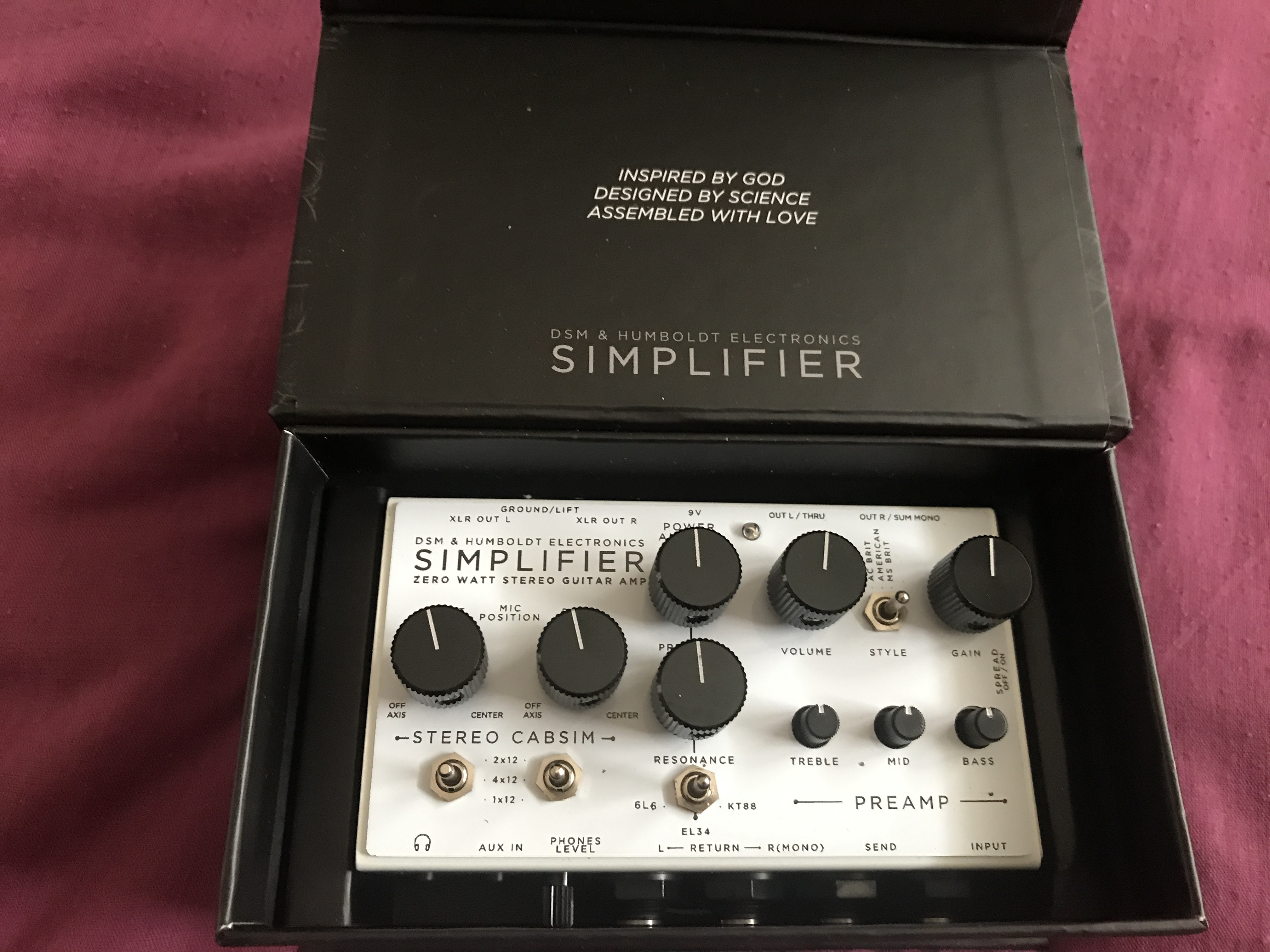 Vends préamplificateur guitare DSM & Humbolt Simplifier