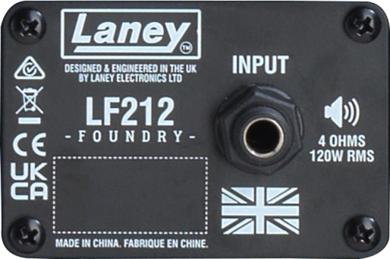 Laney LF212 : LF212BackLabel