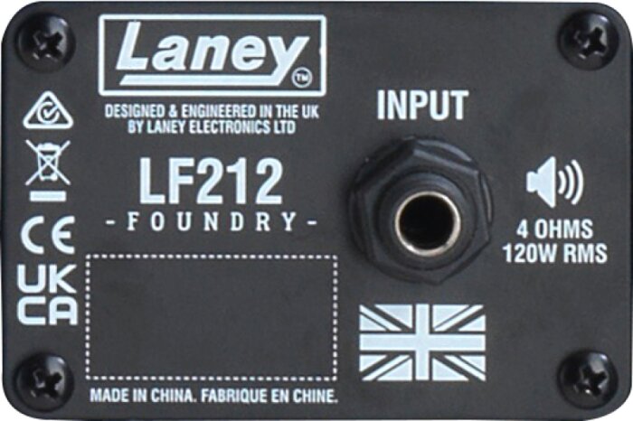 Laney LF212 : LF212BackLabel Laney LF212 : LF212BackLabel