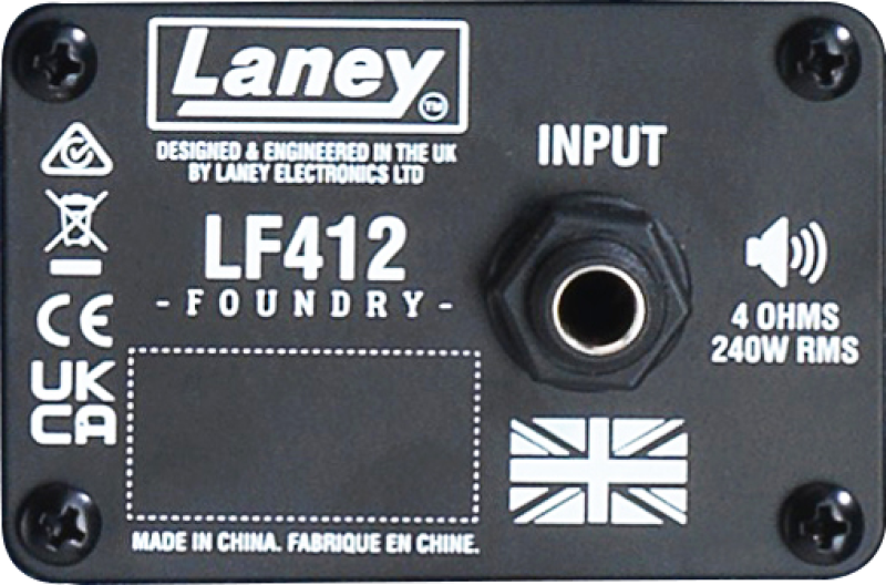 Laney LF412 : LF412Backlabel