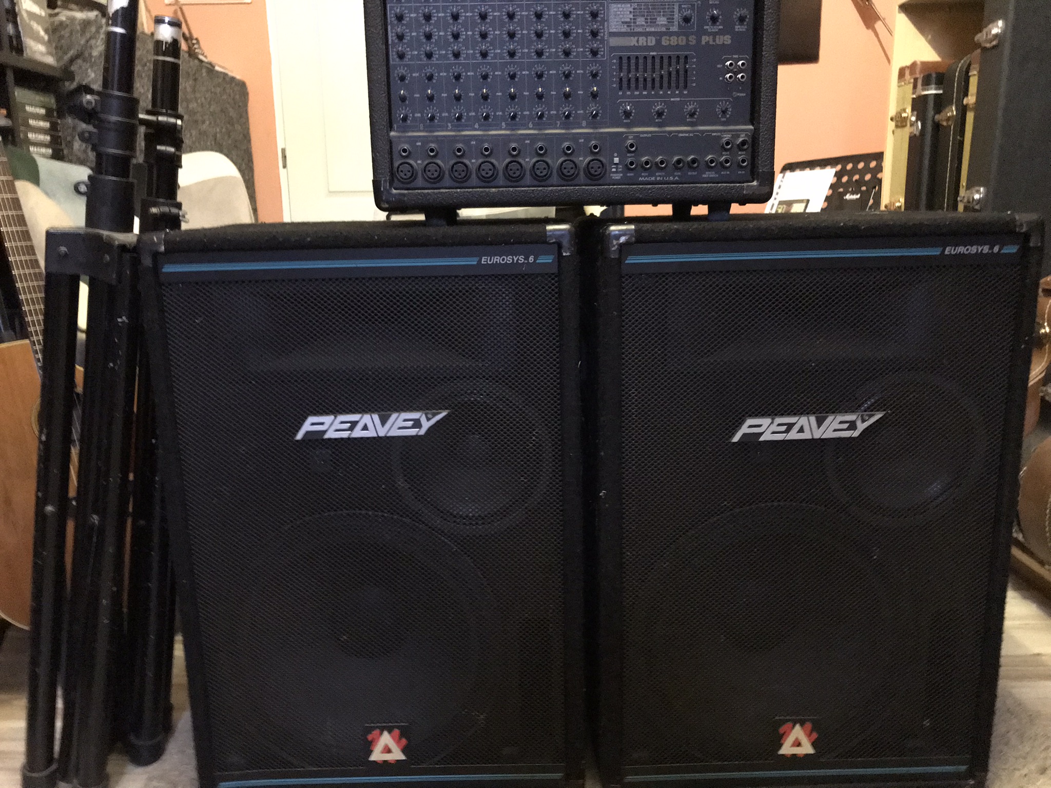 Sono Peavey XRDS+ & enceintes Eurosys 6