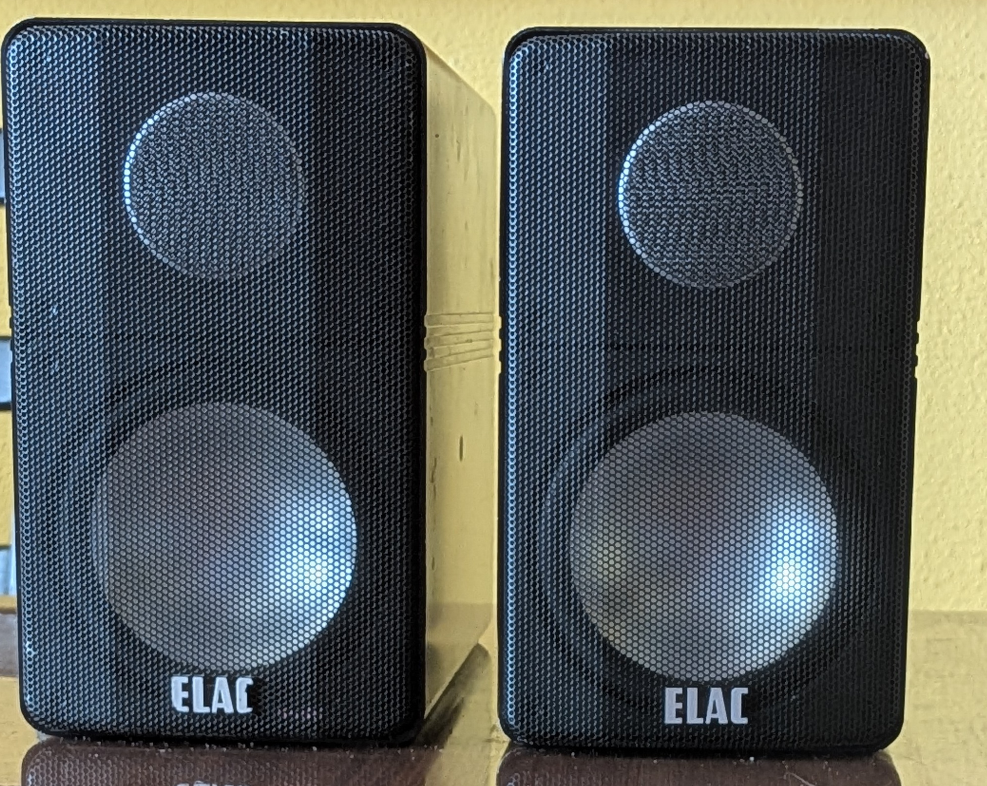 VENDS PAIRE ENCEINTES ELAC 305 DIAPASON D'OR AVEC 2 SUPPORTS MUREAUX - NOIR MAT 