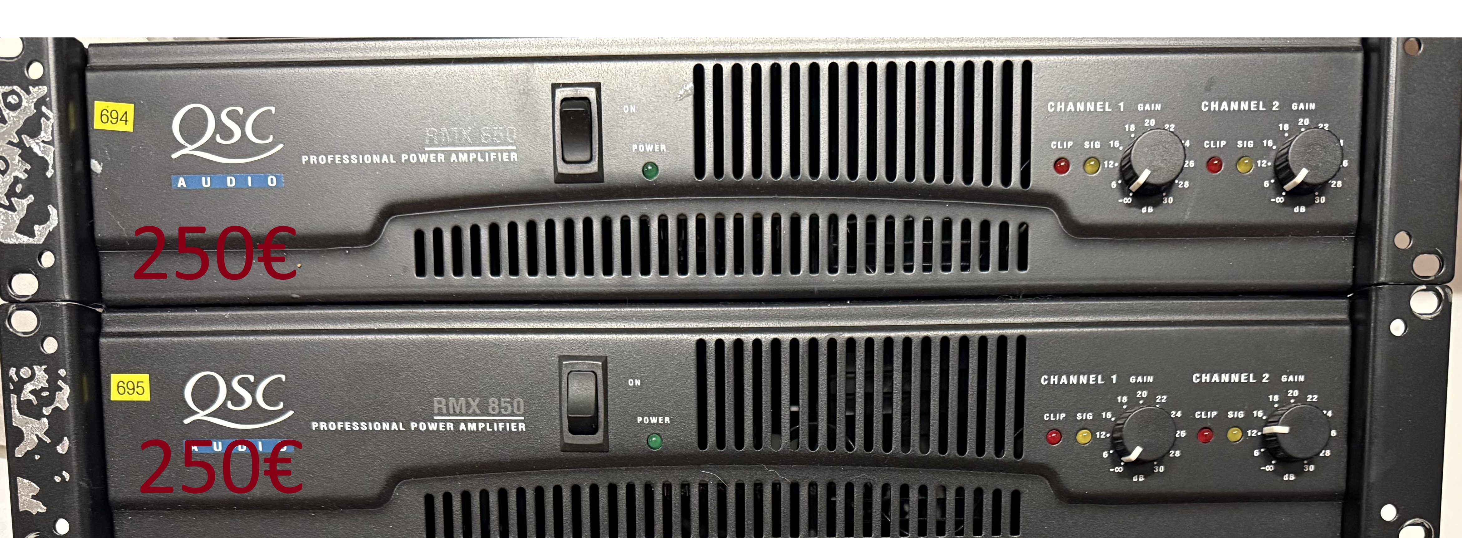 Amplis sono QSC – Bon état