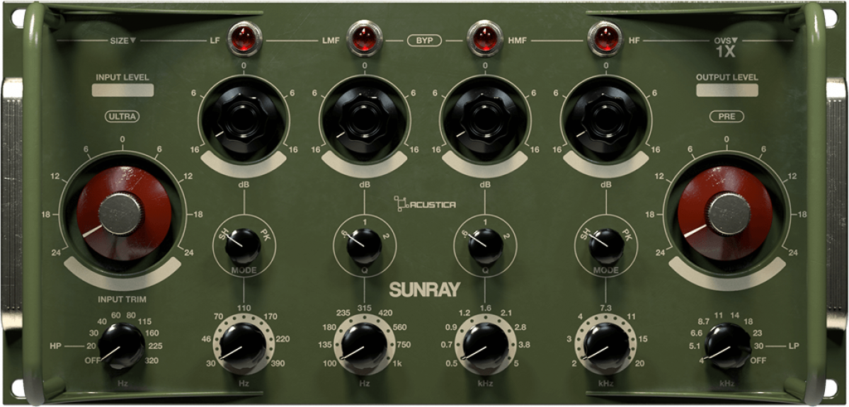 Vends licence pour Acustica Audio SUNRAY