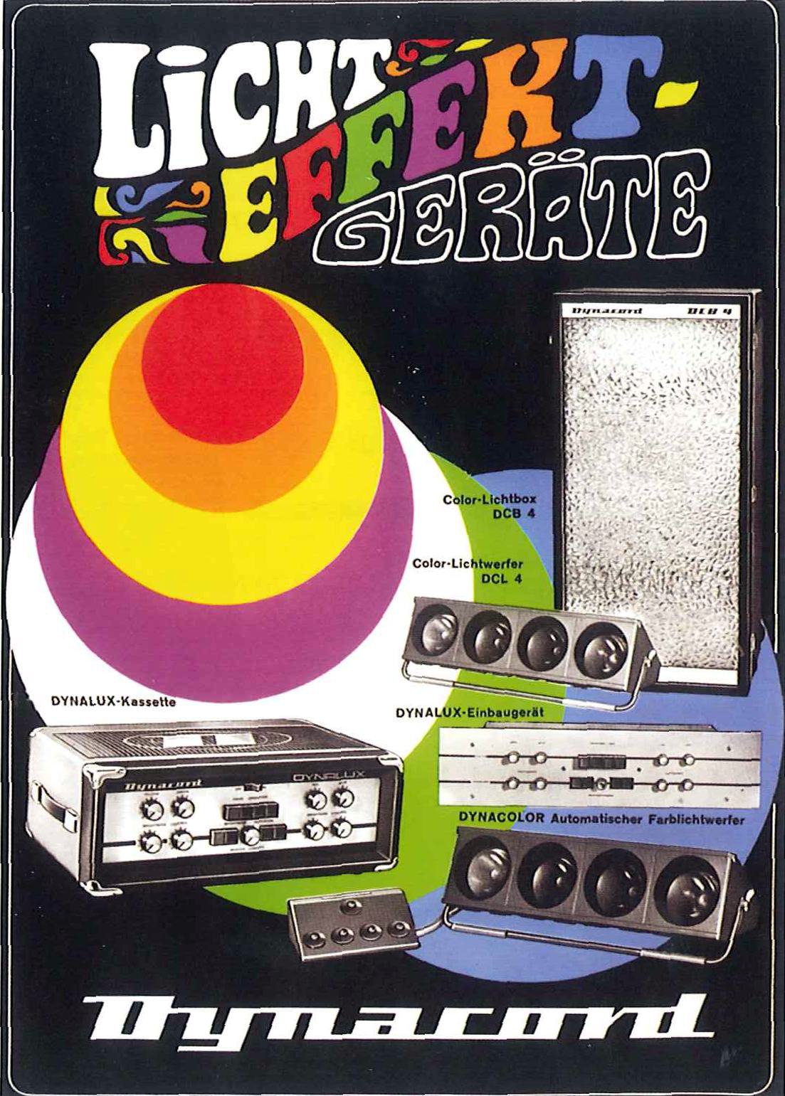 ensemble lumiere Dynacord vintage 