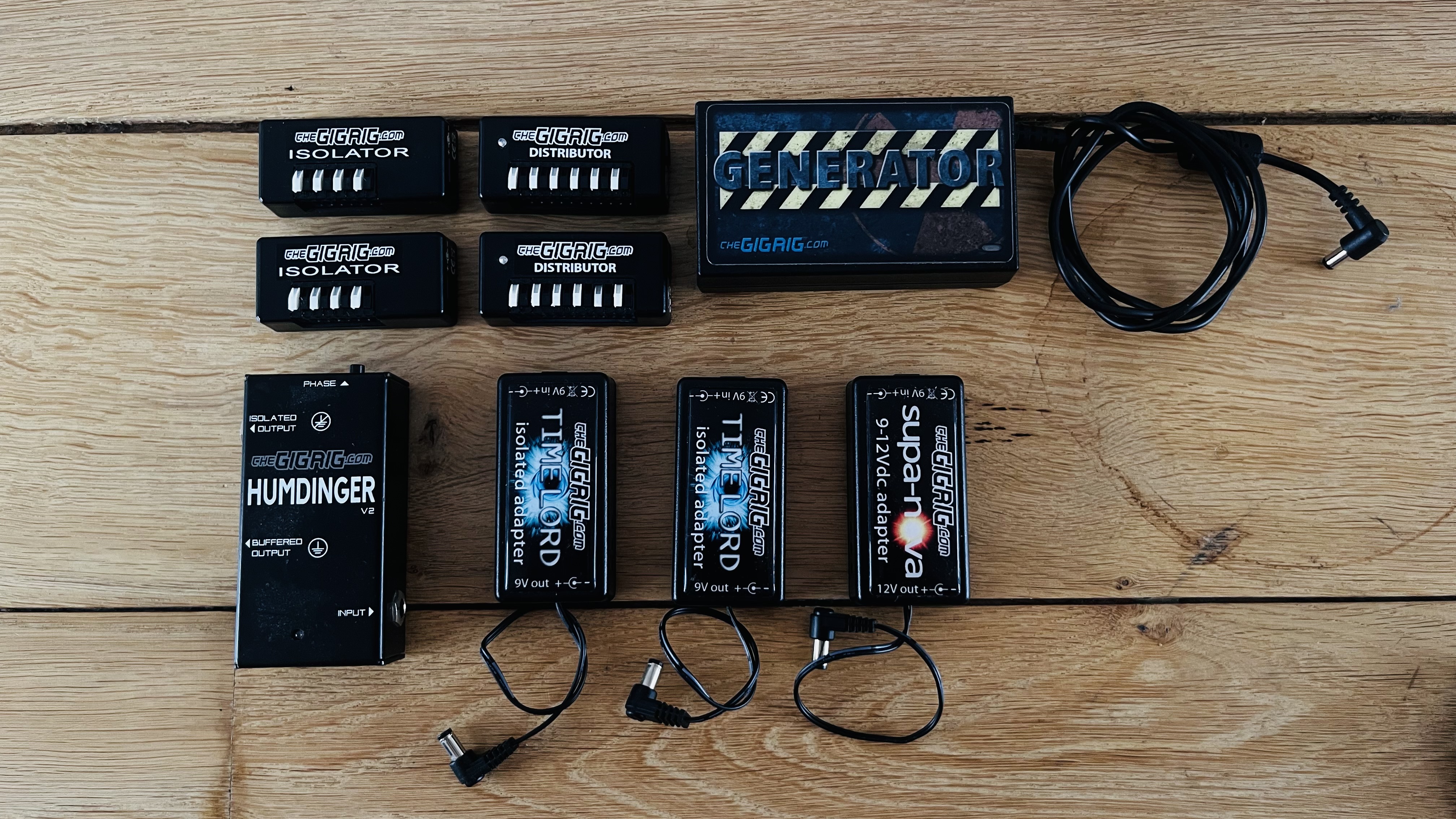 The Gigrig alimentation pedalboard