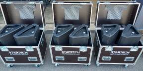 6 CXM15 Dynacord +  3 fly-cases