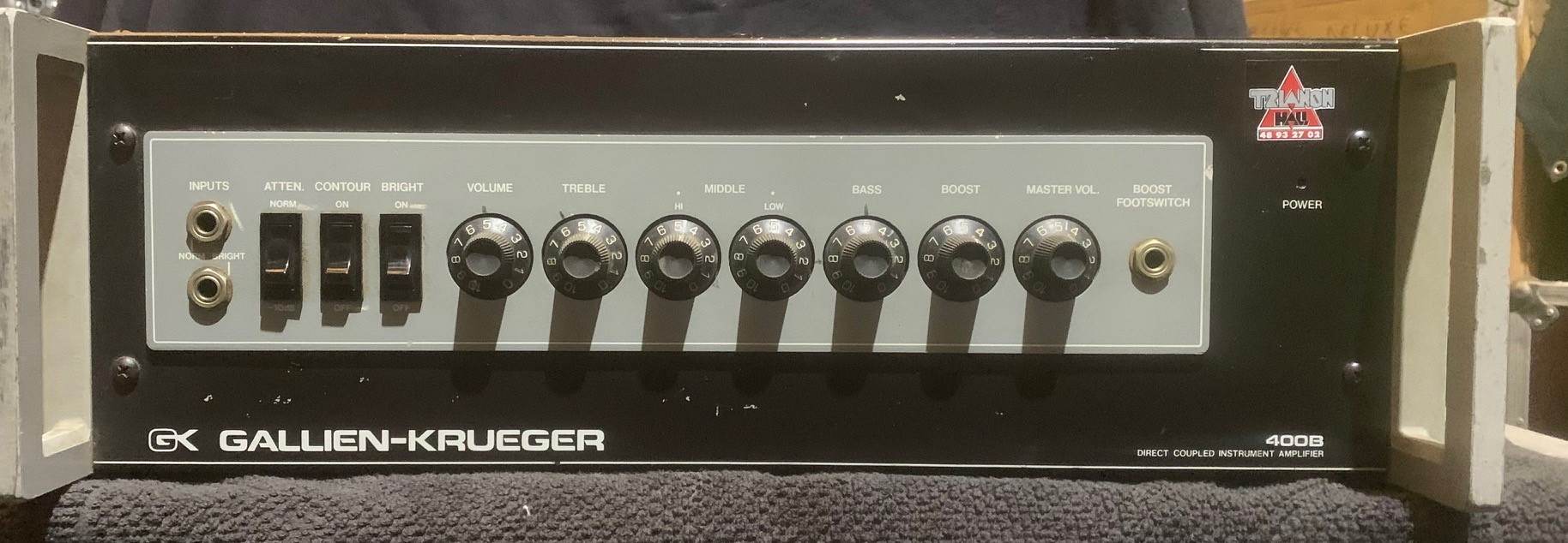 Vends tête ampli basse GK 400B