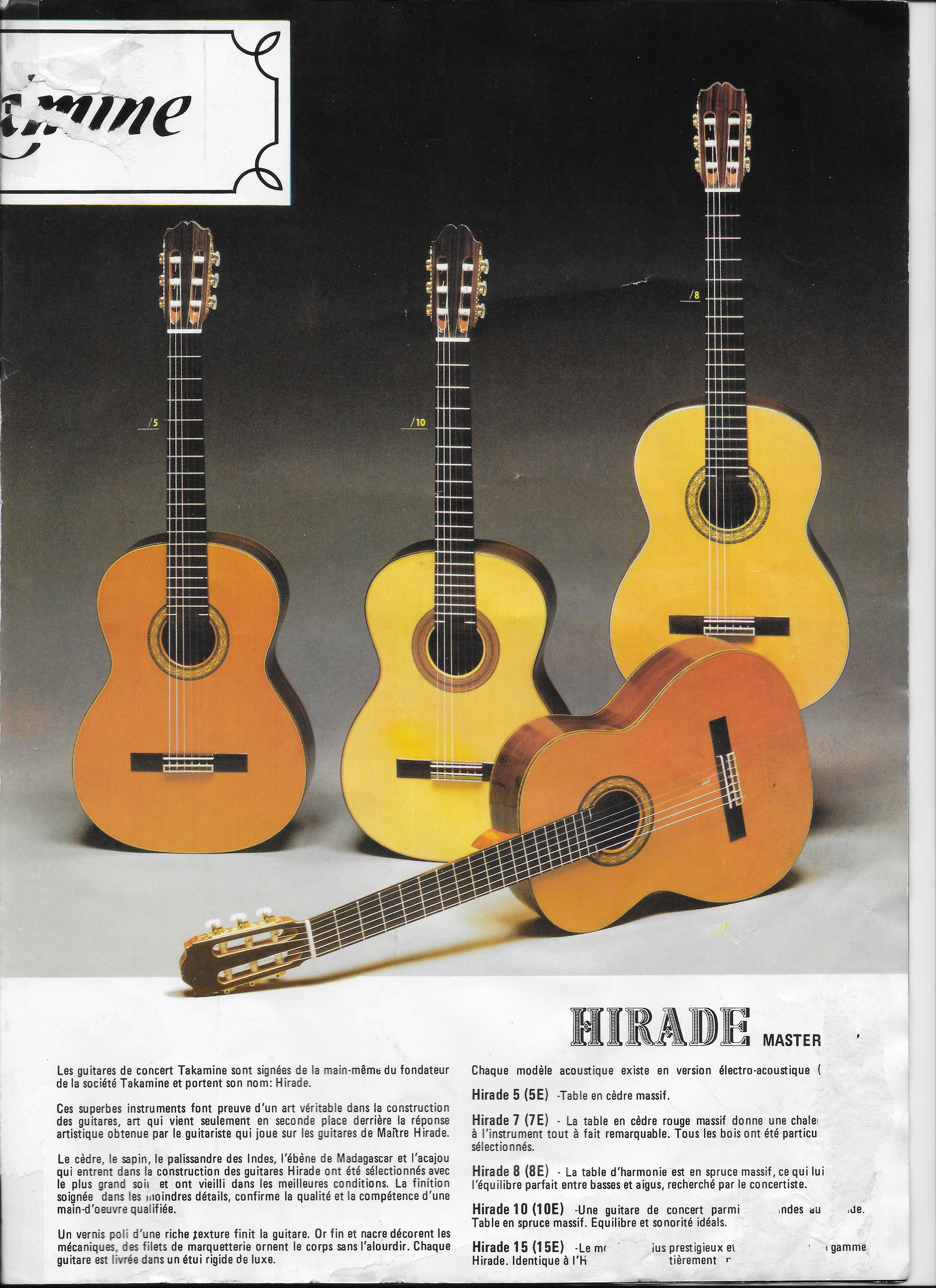 Takamine Hirade Master Arte Model 8