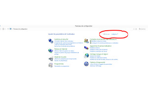 Panneau de configuration