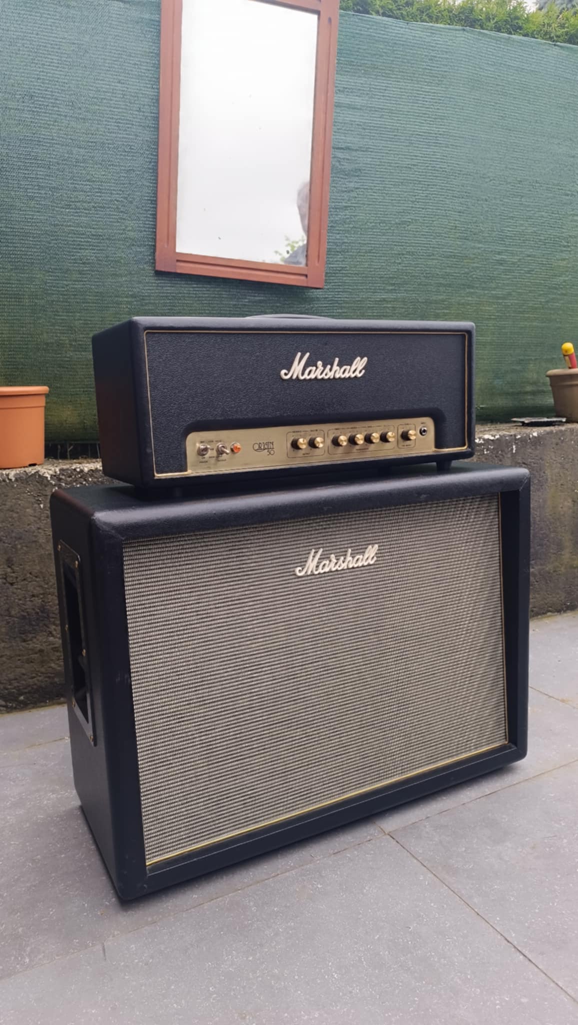 Vends tête marshall origin 50h et son cab ori212