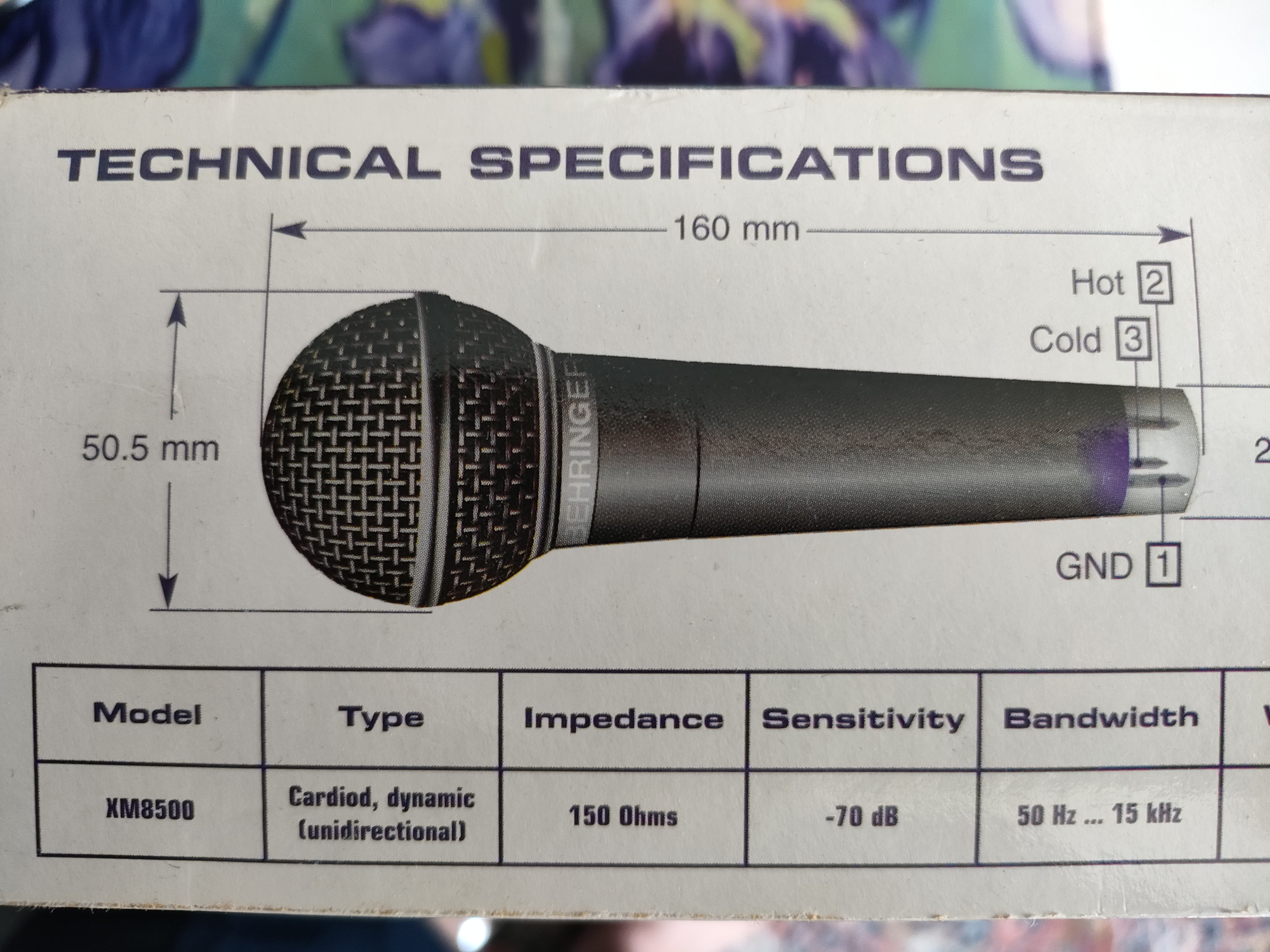 Micro dynamique Ultravoice 