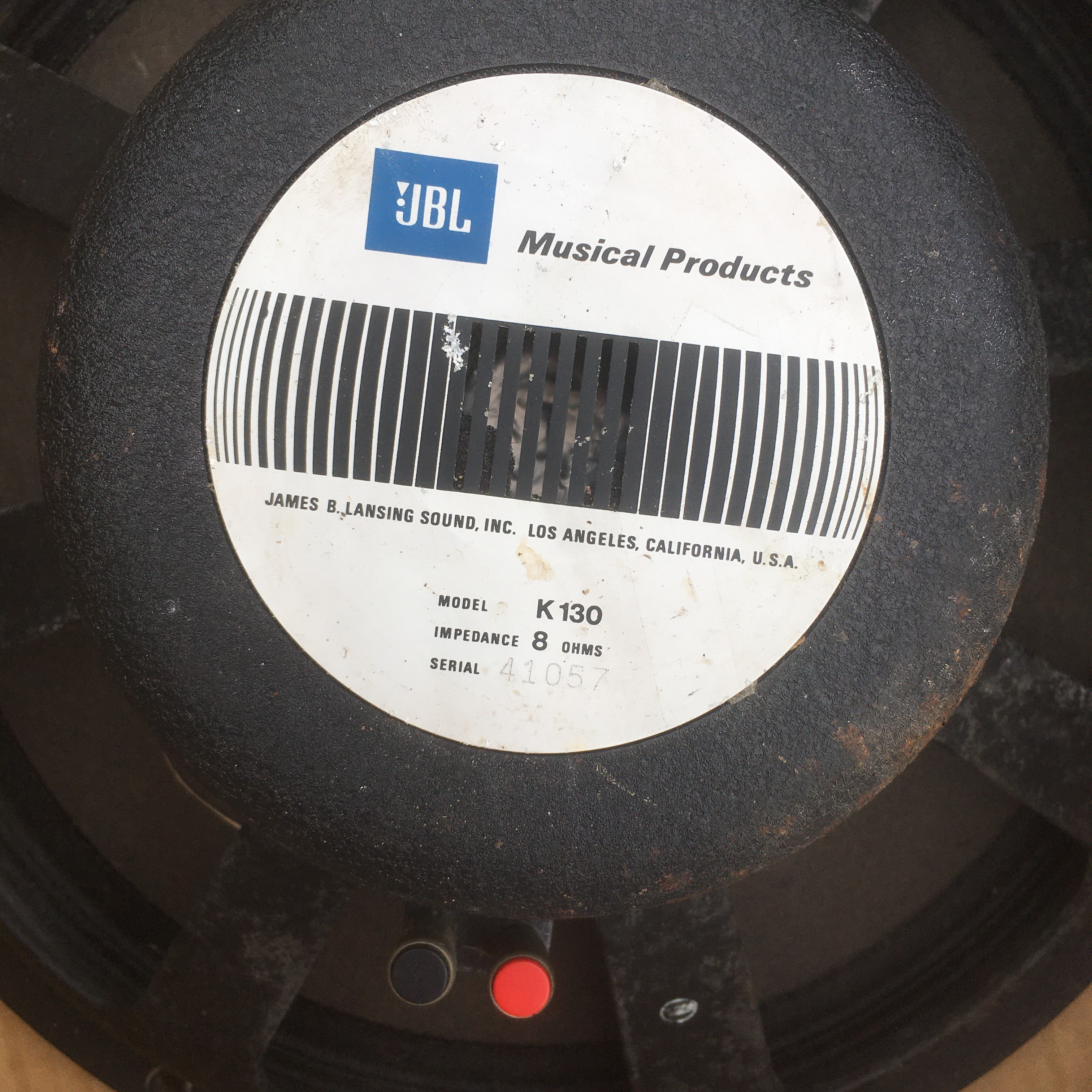 JBL K 138 arriere