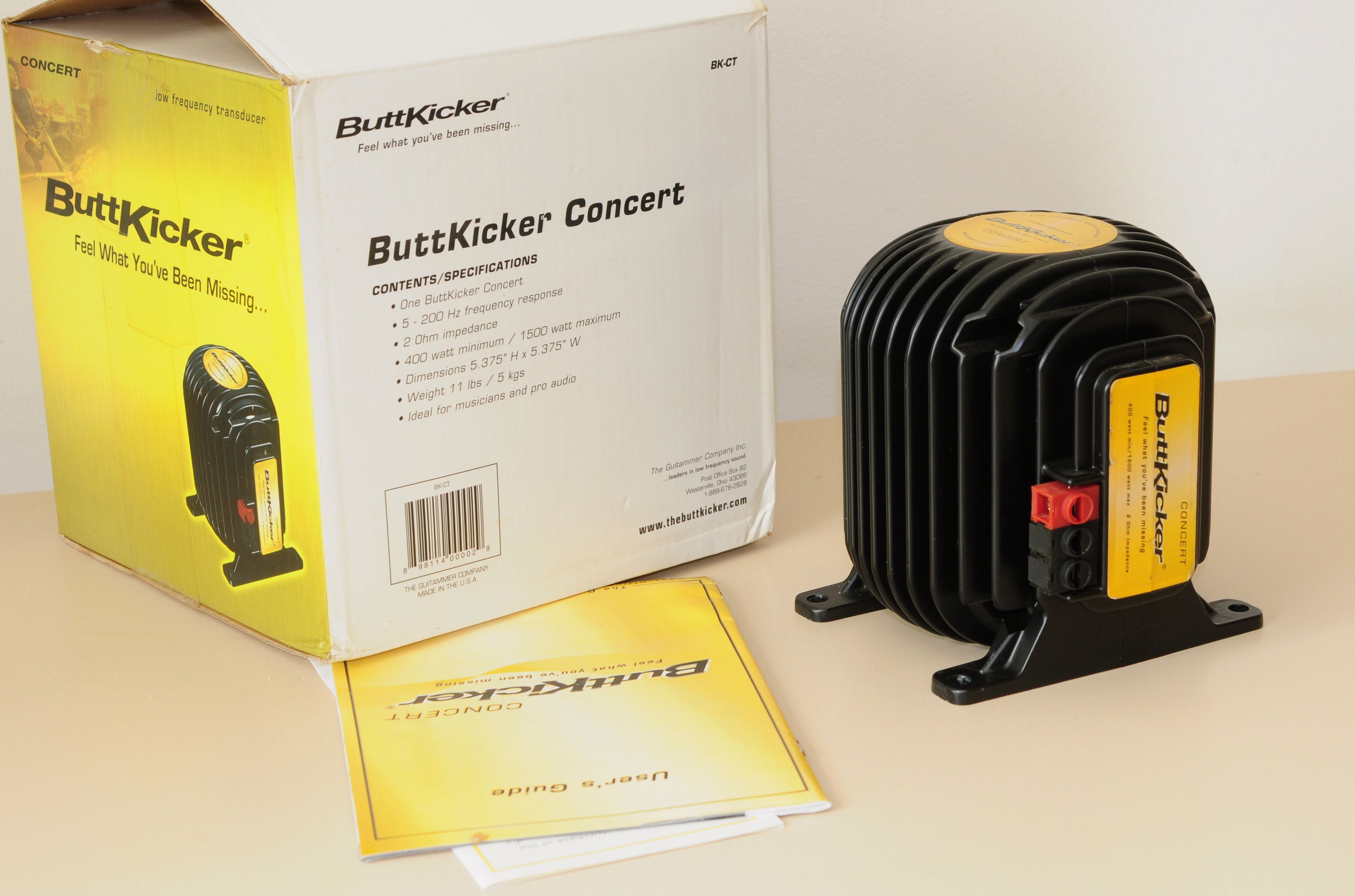vend BUTTKICKER Concert TBE  Bass Shaker pour batteur 