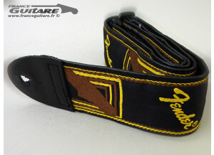 Fender 2" Monogrammed Strap - Black/Yellow/Brown