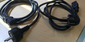 DEUX cables alimentation Schuko 1m80 & 1m50
