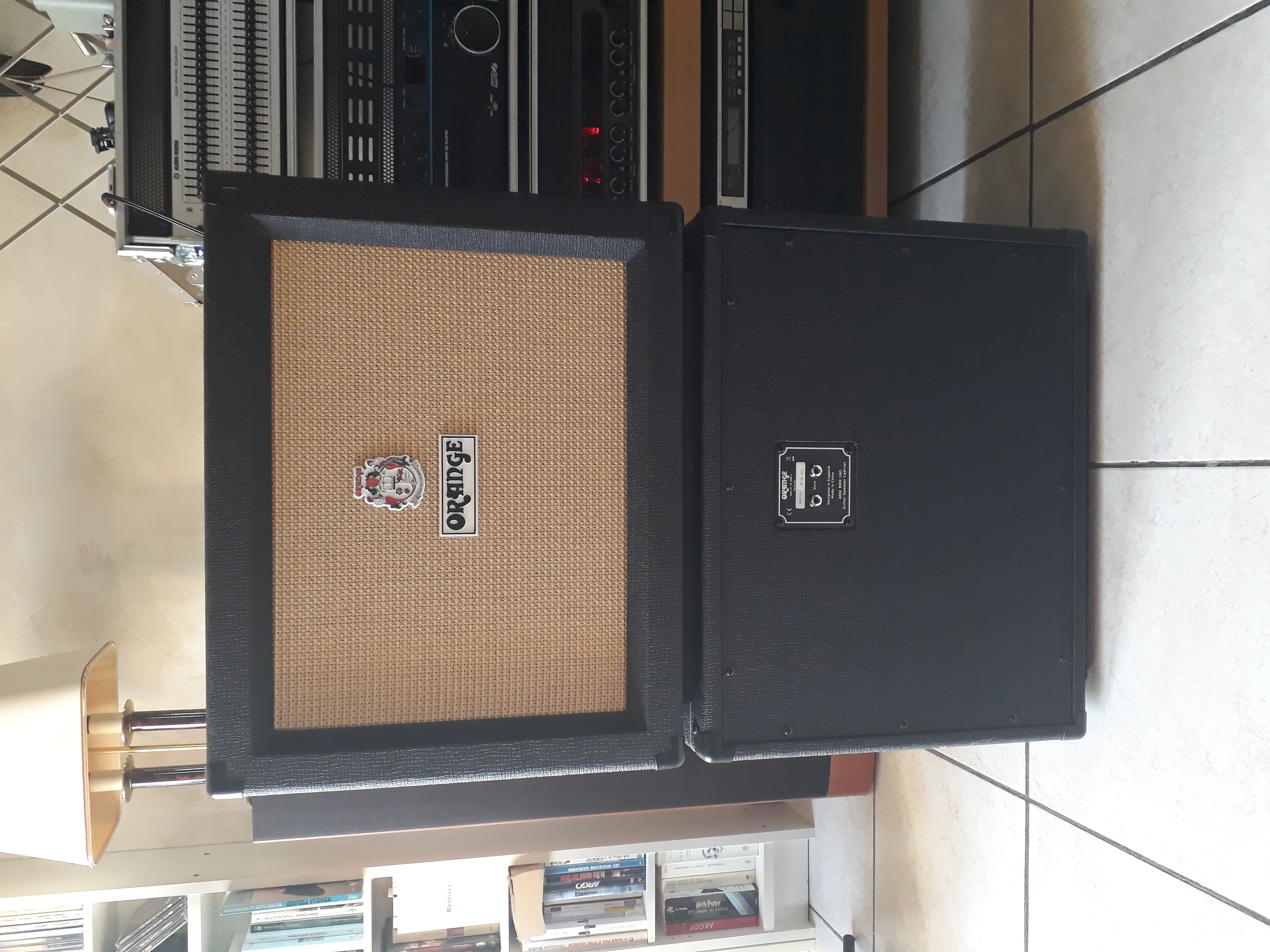 DEUX ENCEINTES BAFFLES ORANGE PPC112BK 60W 16Ω (HP 12” Celestion Vintage 30)