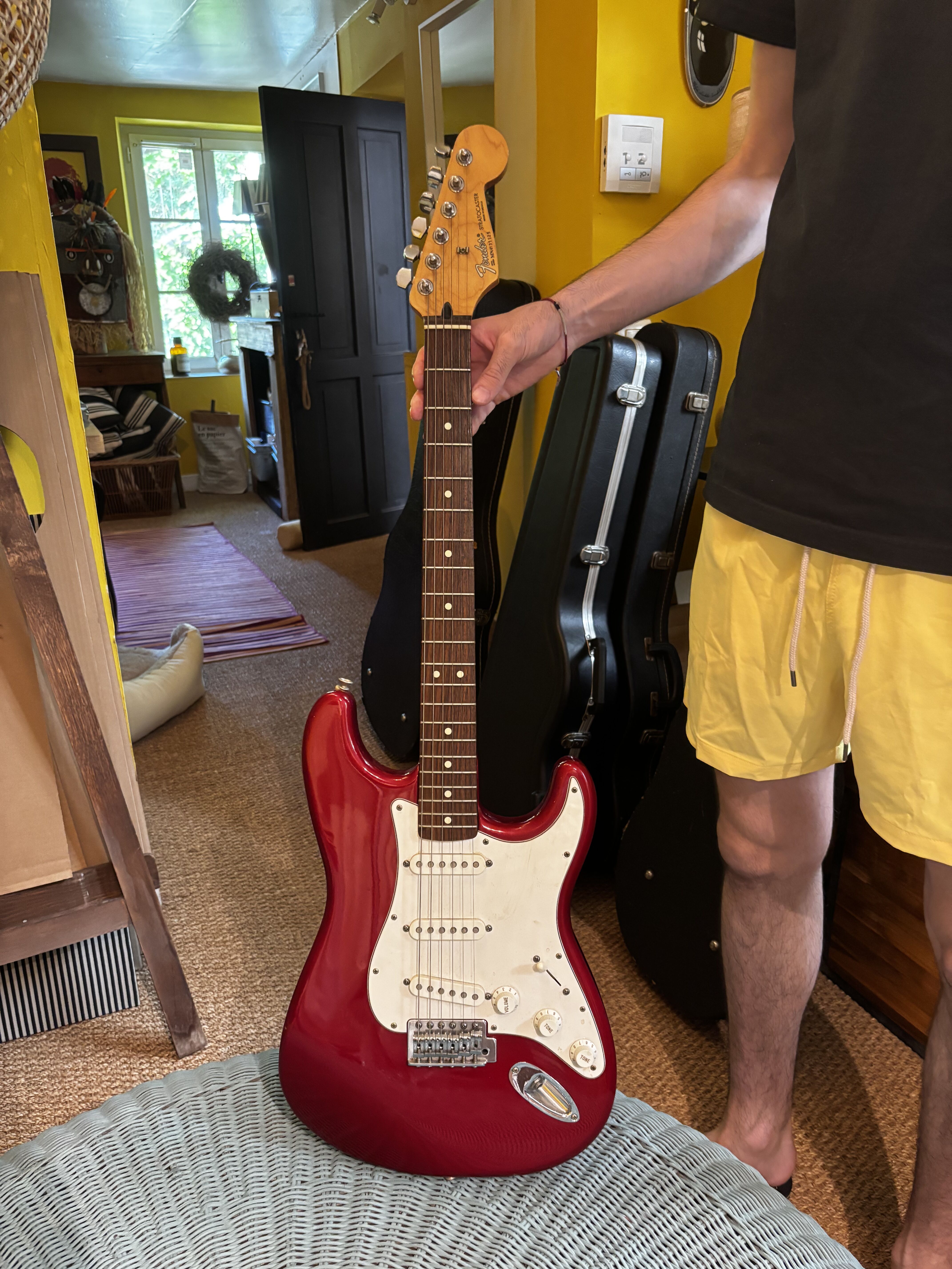 Fender stratocaster mexicaine rouge 