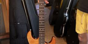 Blade california custom electric guitar amber orange finish