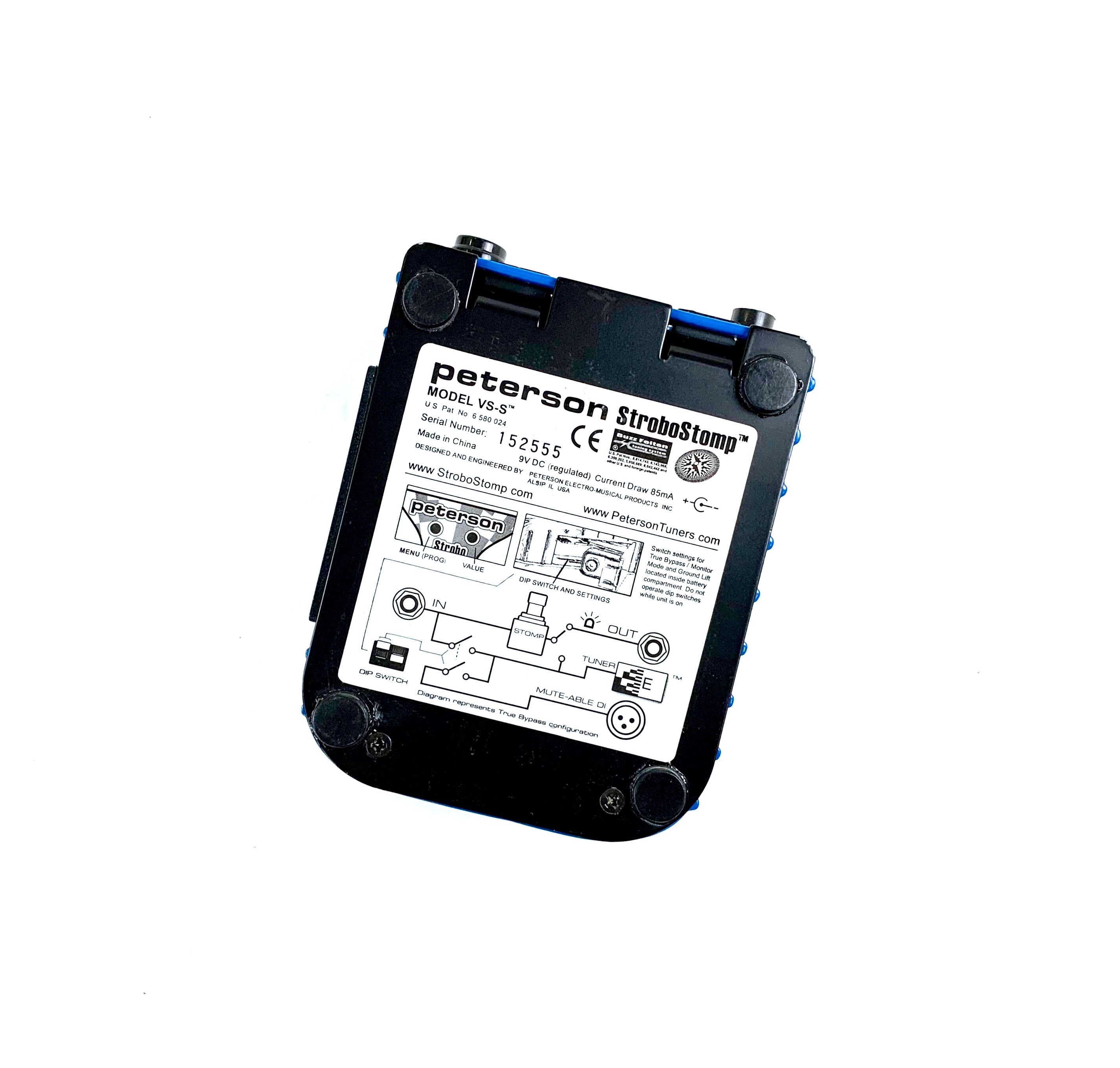 Peterson StroboStomp Virtual Strobe Tuner / Active DI (66953)