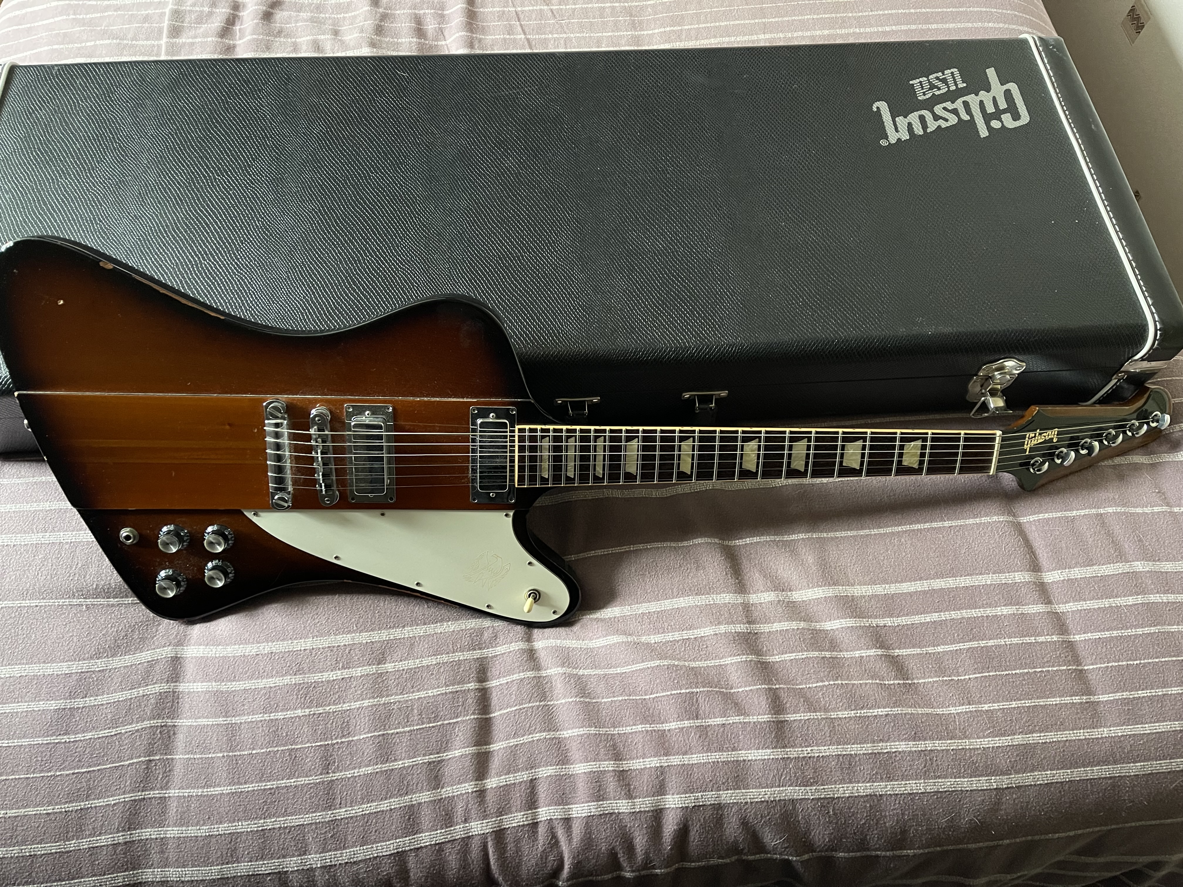 Rare Gibson Firebird V de 2013 + Flightcase d'origine