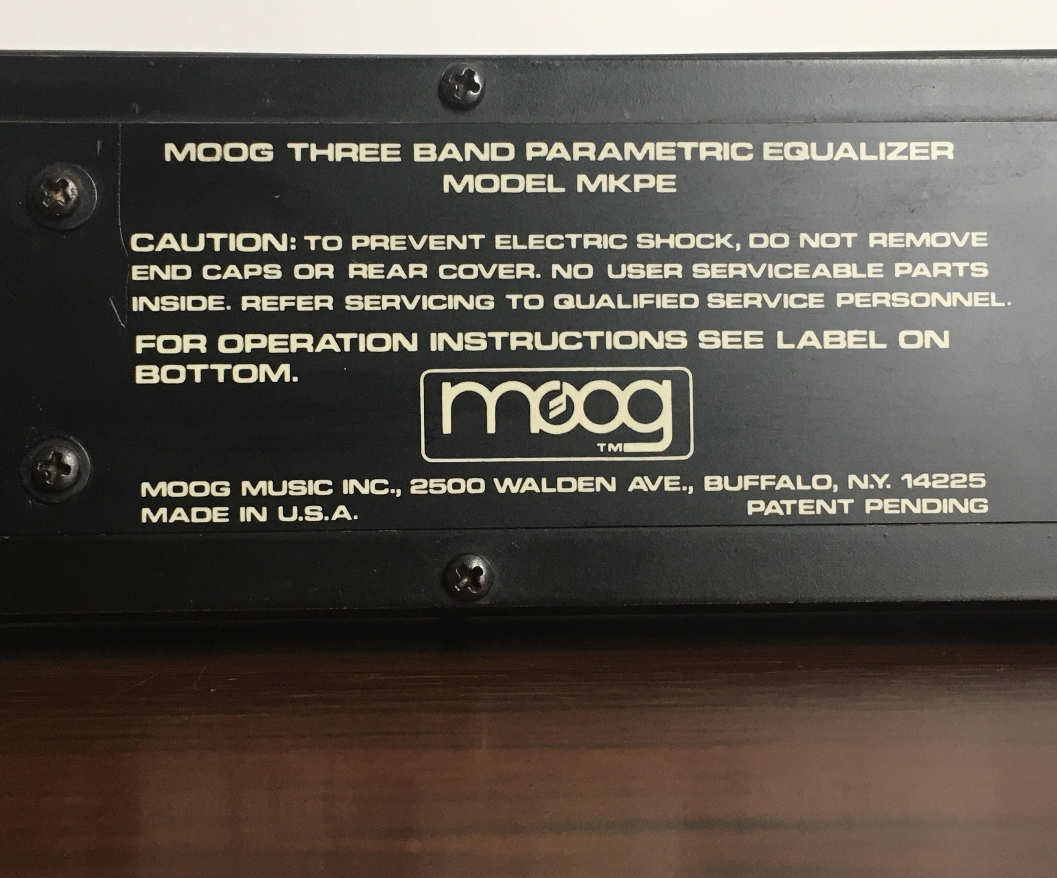 Moog Music 3 Band Parametric Equalizer  (20201)