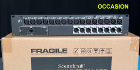 Vends d'occasion SOUNDCRAFT MINI STAGEBOX 16R avec carte MADI simple installée dans le boîtier