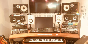 Vends meuble studio bois massif fait sur mesure par un ébeniste