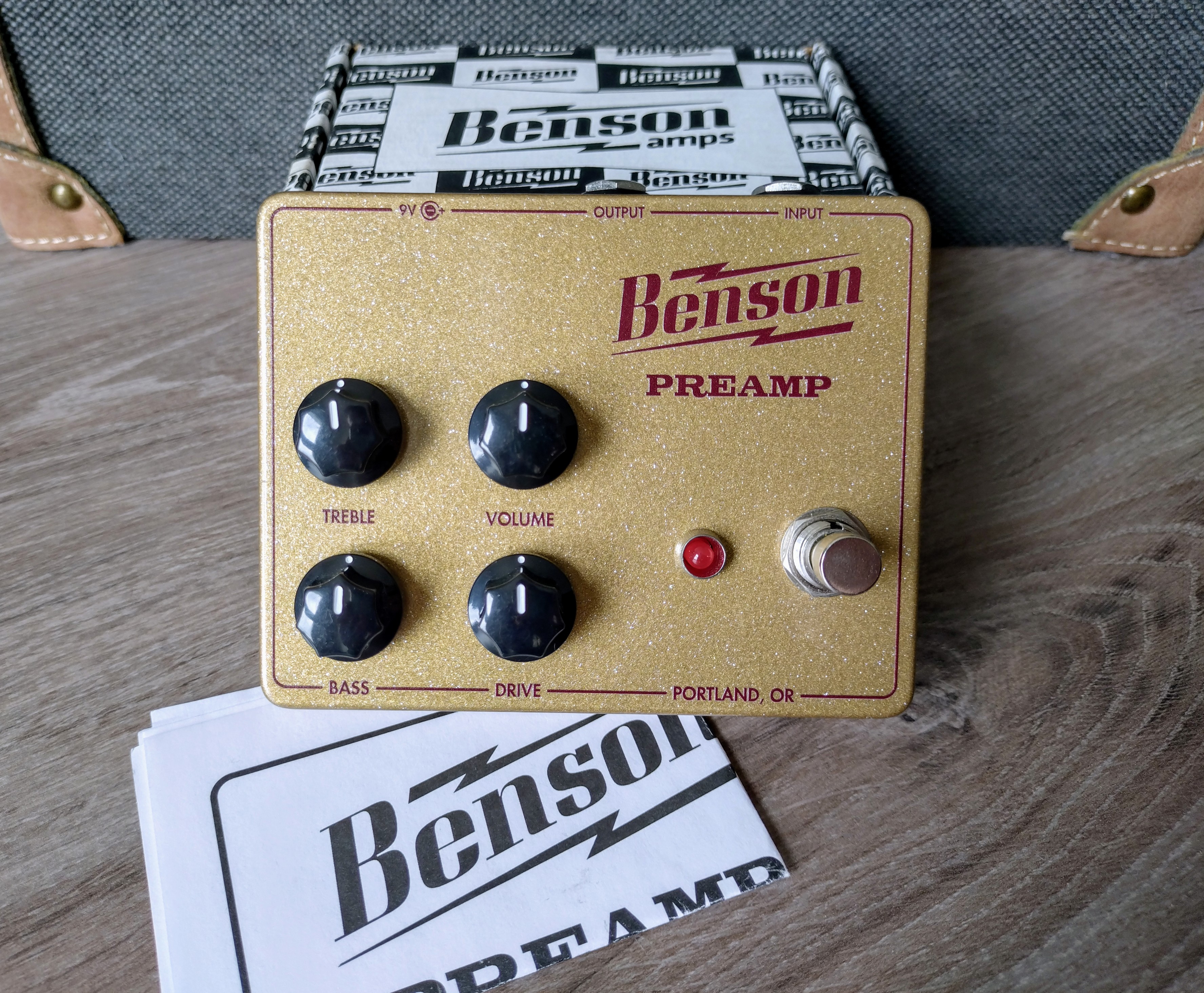 Benson Preamp Gold Oxblood 