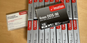 Vends Lot de 19 cassettes DAT Imation DDS-90 neuves sous blister + cassette nettoyage