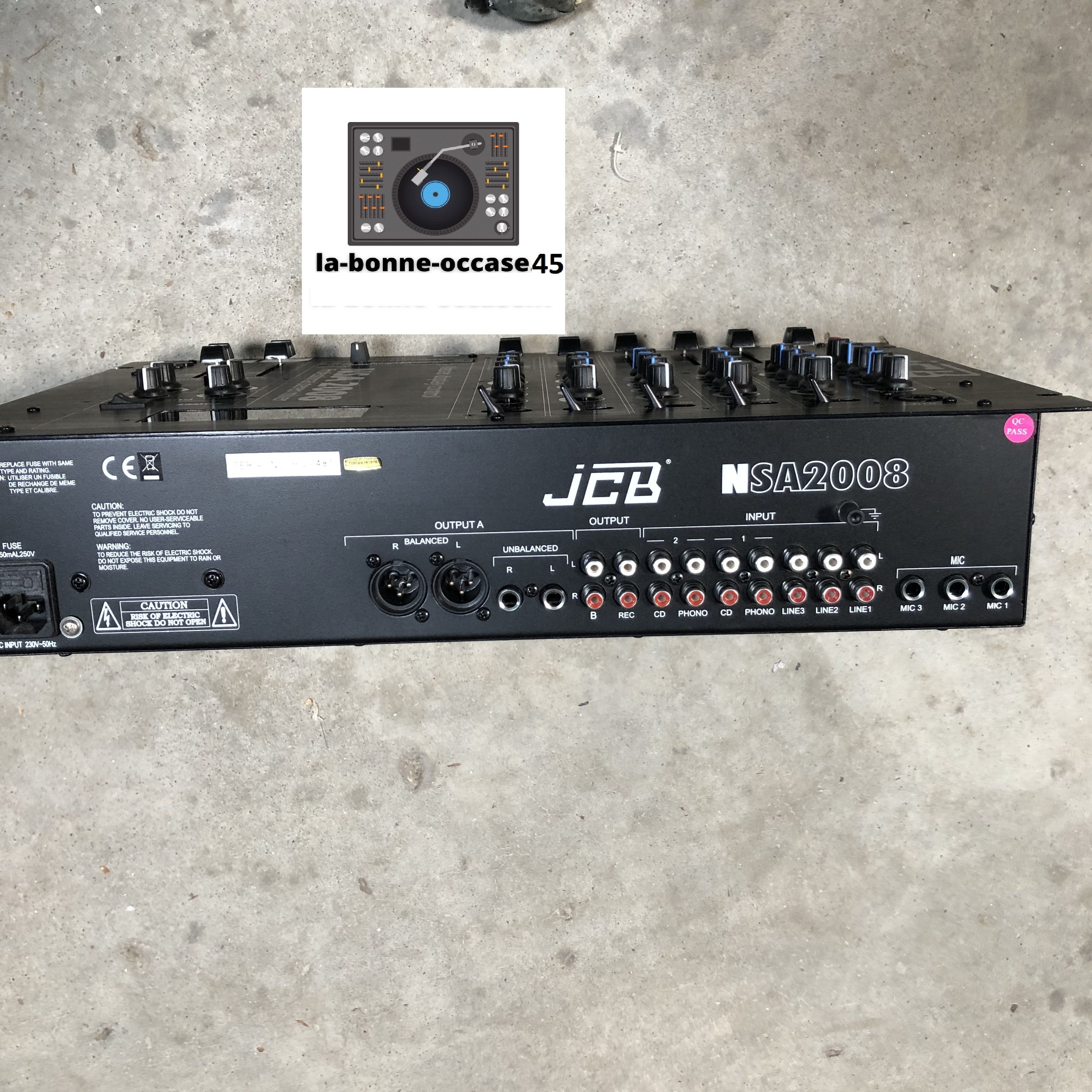 Vend table de mixage NSA 2008 JCB