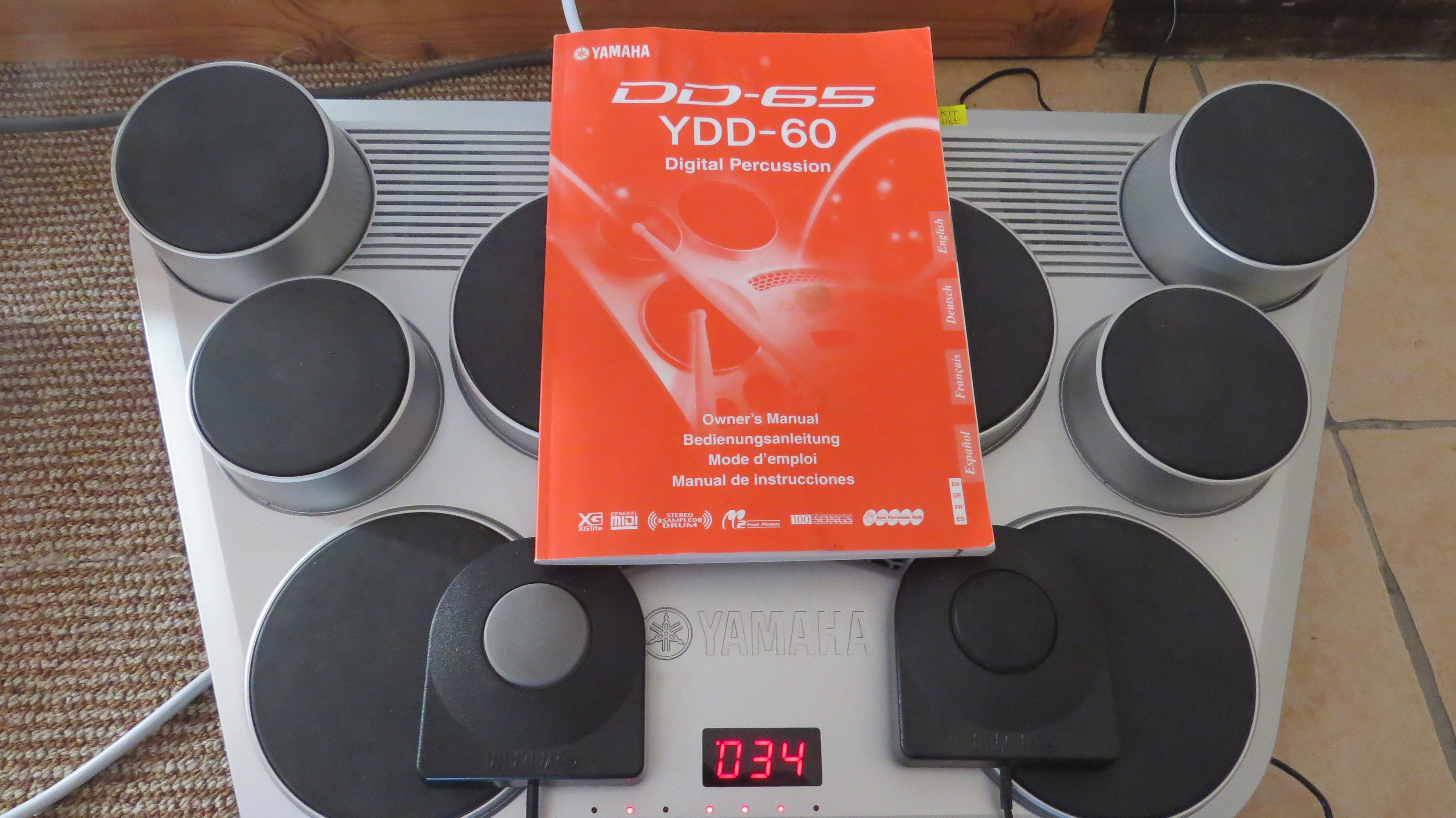 Yamaha DD-65 batterie électronique complete avec accessoires