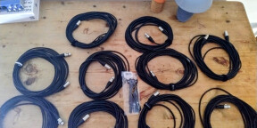 Vends lot de 10 câbles XLR THOMANN sssnake SM10YE 10 M