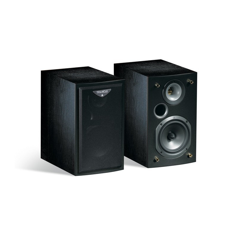 enceintes-bibliotheques-triangle-titus-cognac-black