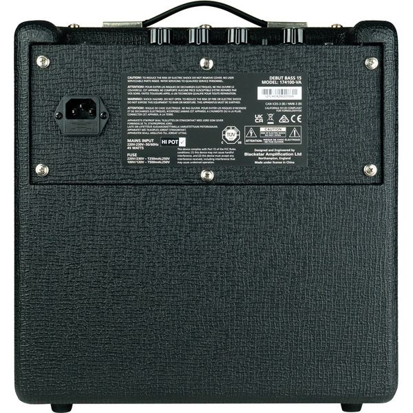 Blackstar Amplification Debut Bass Combo 15W : Debut Bass Combo 15WREAR