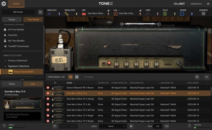 Brown Sound 80:81 Brown Sound ToneX Signature Collection Brown Sound 80:81 Brown Sound ToneX Signature Collection