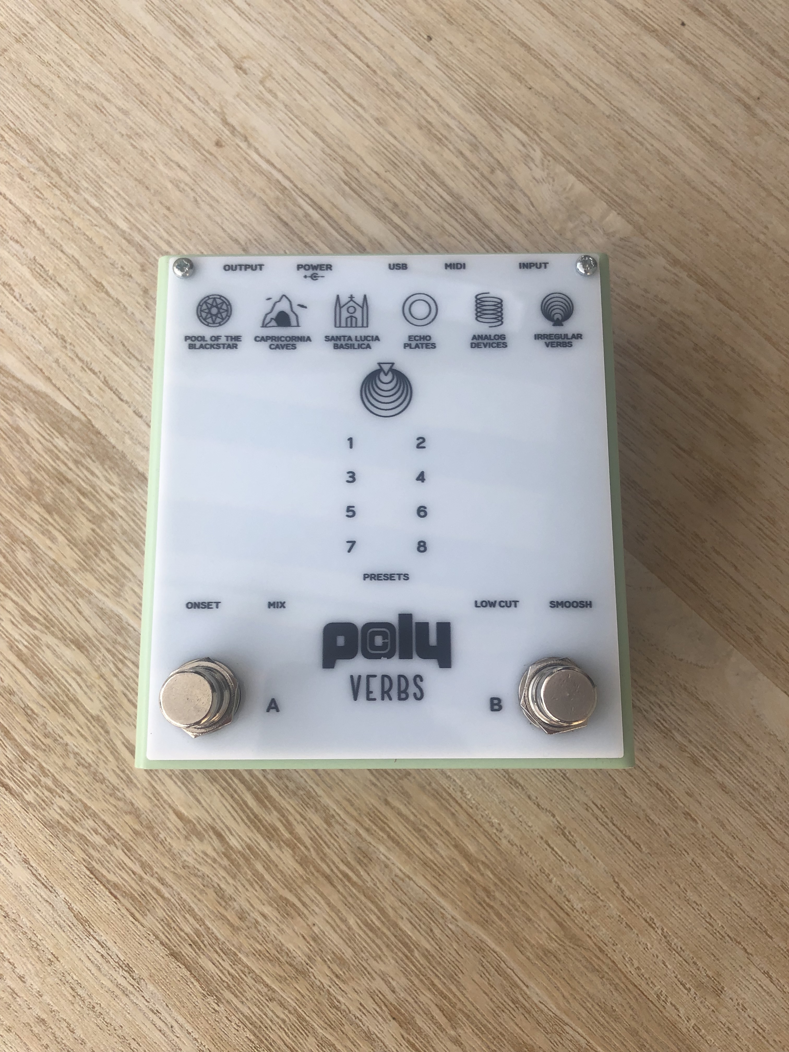 Vends Poly Verbs, pédale réverbe à convolution / IR