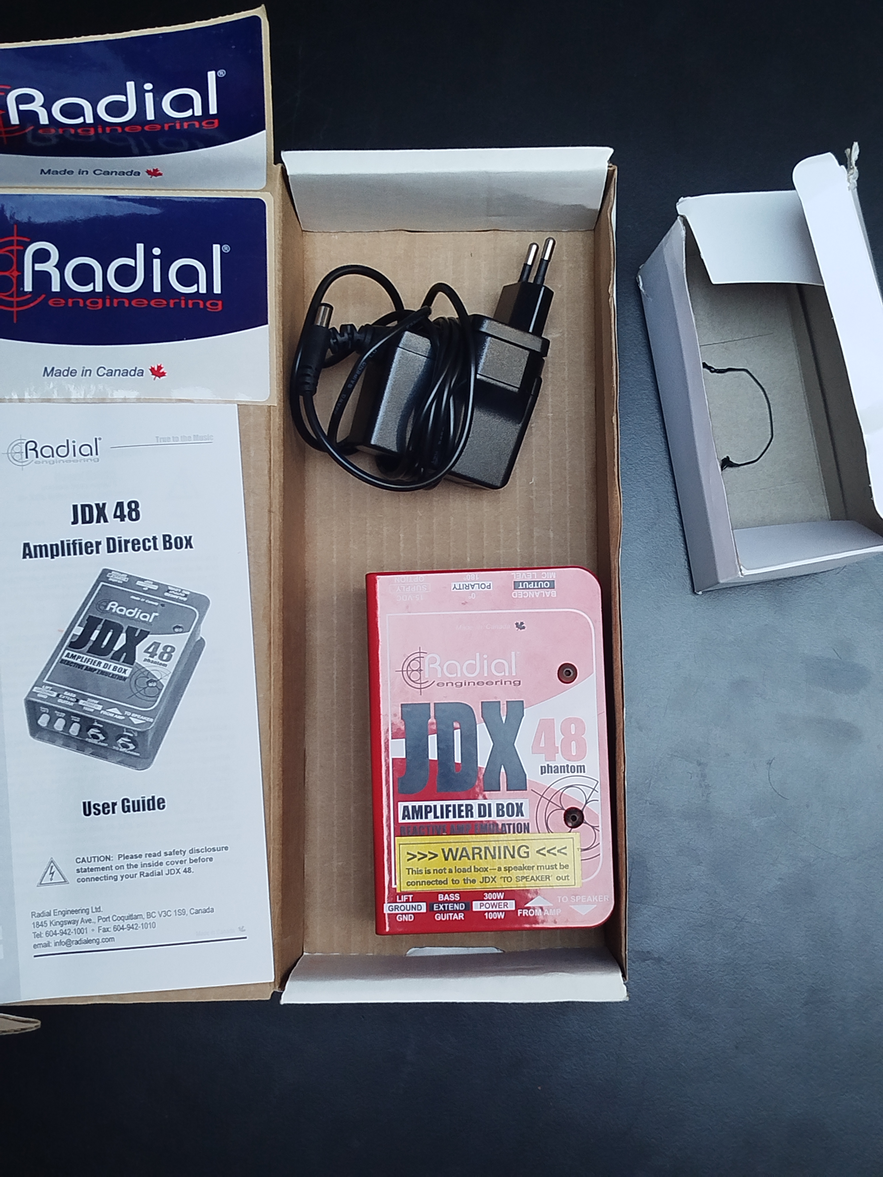 Vends Radial JDX48 état neuf